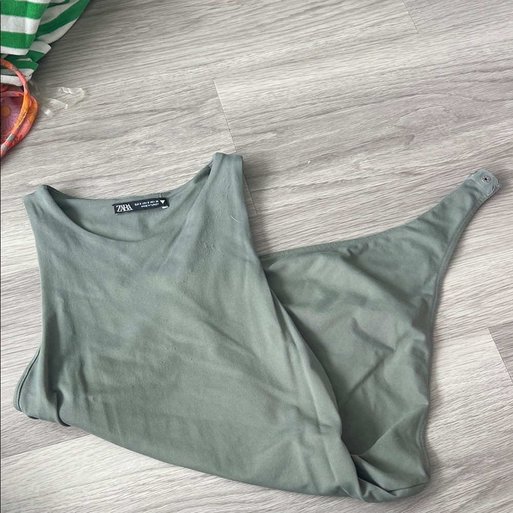 Zara Women's Olive Bodysuit